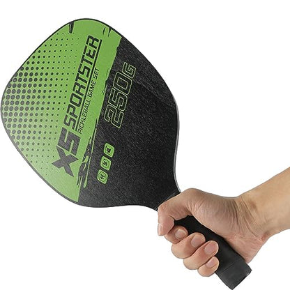 Pickleball Paddles Set of 2 Paddle for Pickleball and Ball Set Beginners Pros