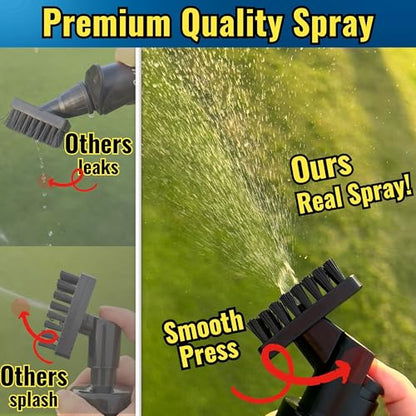2-pack, 2025 Steel Wire Retractable Clip, Golf Water Brush, Golf Accessories, Golf Club Cleaner, 5oz, Perfect Golf Gift for Men & Women, Golf Club Spray Brush, Golf Item, USA company, White