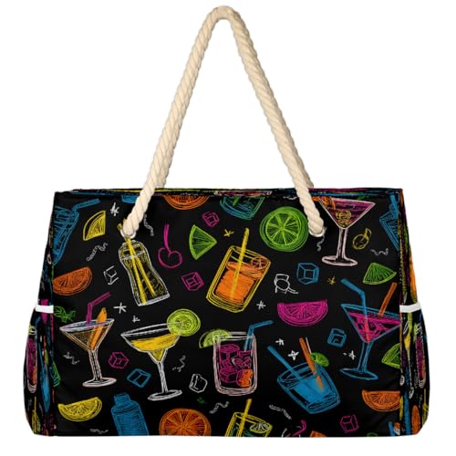 Beach Bag Waterproof Sand-proof Canvas Tote Lightweight Shoulder Bag Suitable for Family outdoor travel - color: C3