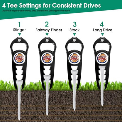 ZZHAO Golf Divot Tool with Magnetic Ball Marker and Tee Height Adjuster, Funny Golf Accessories, Golf Gifts for Men, Gift Wrapping.