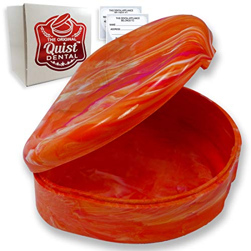 QUIST (TM) Orthodontic Retainer Case (Orange)