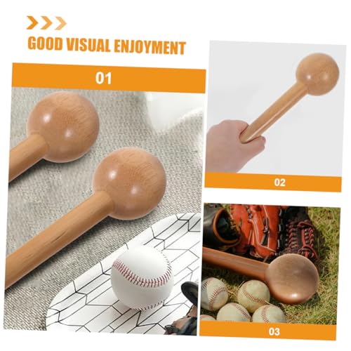 Happyyami 2pcs Wooden Baseball Glove Mallet Softball Glove Shaping Tool for Youth Adults Design Smooth for Easy Use