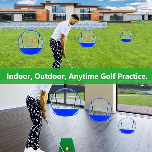 SANTA CASA Golf Chipping Net - Portable Pop-Up Practice Target with Carry Bag, Foldable Net for Indoor Outdoor Backyard Training, Ideal Gift for Men Women & Teen Golfers
