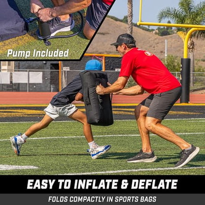 GoSports Inflatable Blocking Pads - Choose Your Size - Training Equipment for Basketball, Football, Lacrosse, Martial Arts & More