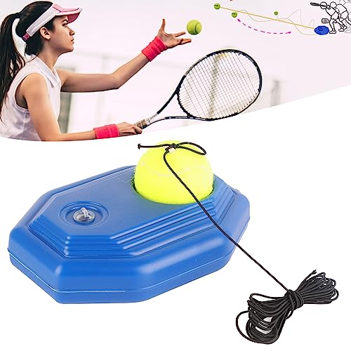 Tennis Ball Trainer, Portable with Sand Weight Valve for Stable Support, Tennis Practice Base, Elastic Rope for Drills, for Beginners, Tennis Pros, Home Courts, Outdoor Training, B