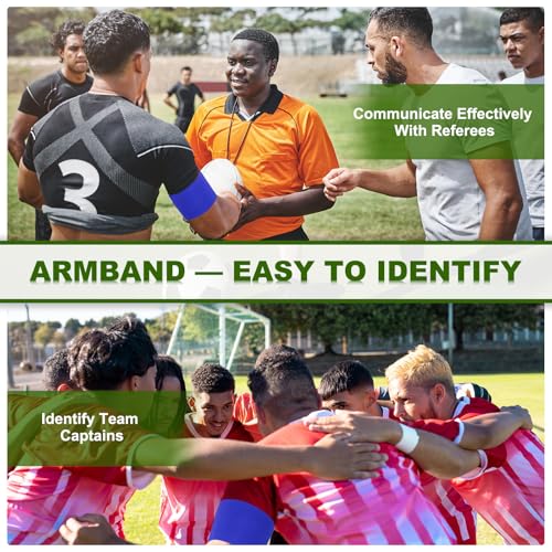 PATIKIL Soccer Captain Armband, Captain Arm Bands for Soccer Elastic Captain Arm Band Sports Captain Armbands