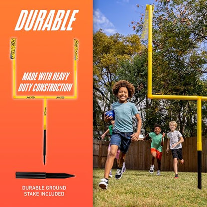 Franklin Sports Authentic Steel Football Goal Post 8.5' x 5.5' - Post for Kids - Football Goal Post Set - Kicking Field Goals - Youth Football Set - Portable Football Goal Post - style: Nerf Goal Post Set