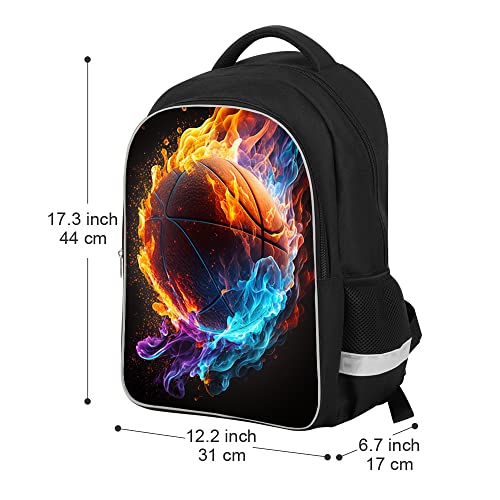 School Backpack for Boys, Basketball Backpack for Boys School Bag Suitable for 6-18 Kid, for Children Teens Elementary Middle School Bookbag Travel Back.
