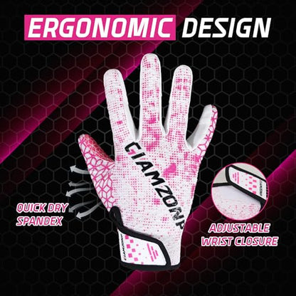 AIGEVTURE Youth Football Gloves Snug Fit Junior Boys Girls