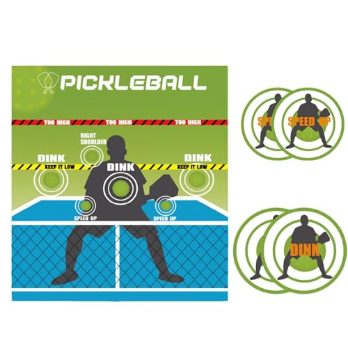 Shocked Absorbing Pickleballs Targets Mat Nonslip Practice Tool Portable Rebounder Trainer Shocked Absorbing Targets Mat