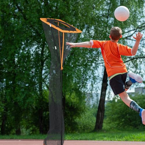 MR Volleyball Setter Trainer Net - 3'x3', Adjustable Height & Angle, Portable Trainer for Hitting, Spiking, Serving with Built-in Drawstring Ball Release