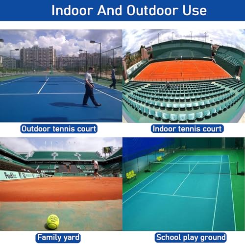 Tennis Rebounder Net, Tennis Net, 9.5 x 7Ft Rebound Practice Wall for Tennis Racquet Sports Ball Pickleball, Tennis Backboard Net for Tennis Court Backyard Outdoor Training