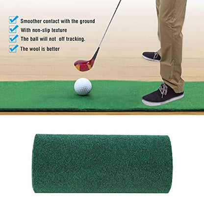 0.3x3m Golf Practice Putting Mat, Portable Golf Training Pad, Non - Slip Indoor Outdoor Hitting Mat with Dense Wool Surface for Beginners and Casual Players