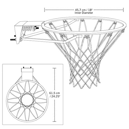 Lifetime Slam-It Basketball Rim, Will Not Fit Other Brands, 18 Inch, Orange