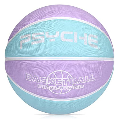 Kids Youth Basketball Size 4/5(25.5/27.5") Premium Rubber Basketball for Boys Girls Indoor Outdoor Pool Games Play(Best Gifts)