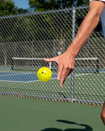 GAMMA Chuck Outdoor Pickleballs, Symmetrical 38-Hole Design, USAPA Approved for Tournament Play, Durable, All-Weather Endurance, Consistent Flight, Enhanced Speed, Competitive & Practice - style: 48 Pack