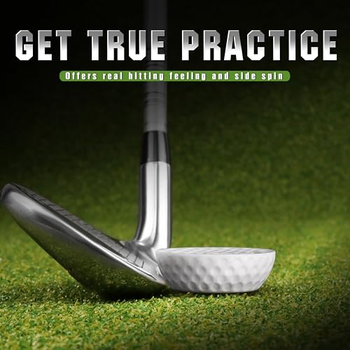 CHAMPKEY Precision Practice Golf Balls 20 Pack - Soft Rubber Golf Training Balls - Avoid Swing Shallow and Steep Golf Practice Balls - color: Orange