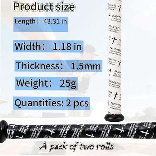 4 Pcs Cross Baseball Bat Grip Tapes, 1.5mm, Precut and Full Adhesive Softball Grip Tape,Non-Slip Baseball Bat Wrap, for Multi-Sport Handles - color: 4:13 white+black