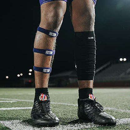 1 Pair Nxtrnd Bicep Bands, Sweat-Absorbent Arm Sweatbands, Football Accessory - color: Purple