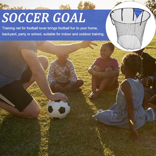 Amosfun Soccer Training Net with Target for Accuracy Practice, Black Football Goal Net for Youth and Adult Shooting Drills, Portable Practice Equipment for Indoor and Outdoor Football