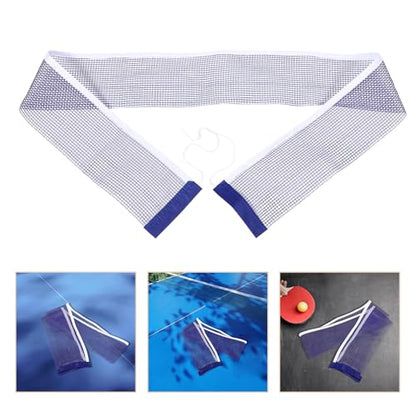 Portable Table Tennis Net with Clamp for Indoor Outdoor Training Iron Polyester Construction Easy Setup Pingpong Net Rack for Adult and Practice Sessions