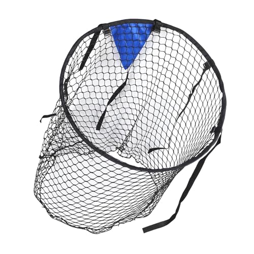 Foldable Football Goal Training Net, Soccer Target Throwing Net with Fixed Target Area, Sturdy Alloy Frame and Polyester Mesh for Accurate Passing Practice, Portable Ball Gate for