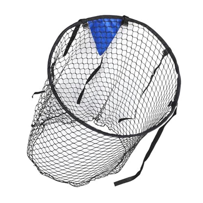 Foldable Football Goal Training Net, Soccer Target Throwing Net with Fixed Target Area, Sturdy Alloy Frame and Polyester Mesh for Accurate Passing Practice, Portable Ball Gate for