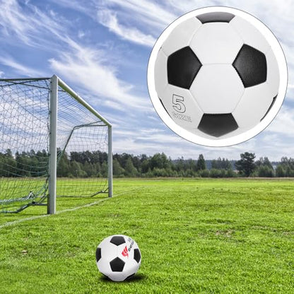 Outanaya Size 5 Soccer Ball Pu Machine-Stitched Outdoor Training Football for Youth Practice Sturdy Football Balls for Outdoor Soccer Exercises