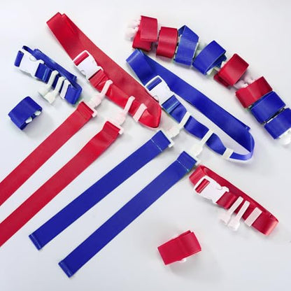 Peryiter 2/12/24/36 Player Flag Football Belt, Adjustable Football Belts and Flags for Kids Youth Adult Sport Team Training