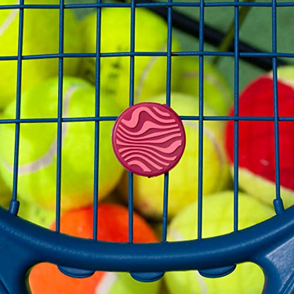 Get A Grip Tennis Dampeners – Vibration Dampener for Tennis Rackets – Shock Absorbing, Reduce String Vibration & Improve Feel – Fun, Colourful, Retro Designs – Tennis Accessories Gift - color: The Retro Duo