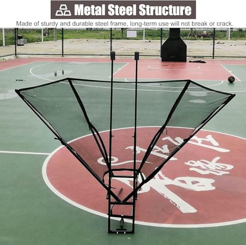 Hanging Basketball Return，Basketball Shot Returner System, Basketball Shooting Rebounder for Hoop, Basketball Return Net Attachment, Basketball Practice Aid Equipment