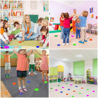 Poly Spots 4" or 9" Flat Cones Spot Markers for Gym/PE Training, Dance, 12/18/24 Pcs Non-Slip Rubber Floor Dots Flat Disc Markers for Soccer Basketball Sports Agility Drills, Classroom Activities - style: Orange 24 Pcs 4inch
