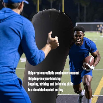 Inflatable Football Tackle Dummy with Water Weighted Base 72” Football Tackling Dummy D-Line Training Equipment for Football
