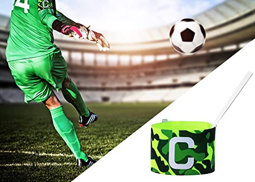 ONLYKXY Captain Armbands 6x37CM/2.36x14.56inch Adjustable Leader Armband for Soccer Basketball Volleyball School Team Competition Coach Players Wrist Arm Bands