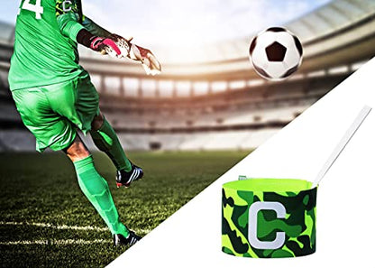 ONLYKXY Captain Armbands 6x37CM/2.36x14.56inch Adjustable Leader Armband for Soccer Basketball Volleyball School Team Competition Coach Players Wrist Arm Bands