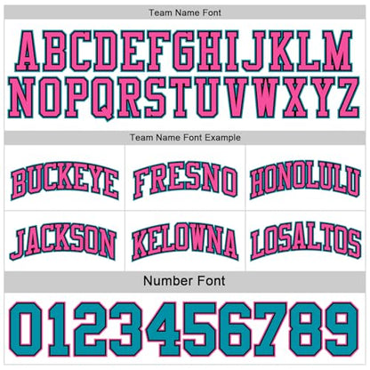 Custom Reversible Basketball Jerseys Men Youth, Personalized Sports Shirts Team Uniforms Printed Name Logo Number - color: Black and White - Teal and Pink