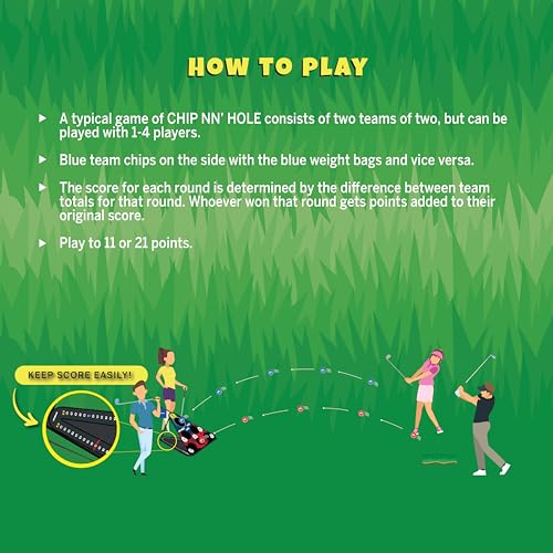2X Non-Slip Golf Mats & 8X Foam Golf Balls ONLY | Targets NOT Included | CHIP NN' Hole Golf Meets Cornhole Game Mode | Golf Meets Cornhole Game for Backyard, Indoors, Beach, Pool Side