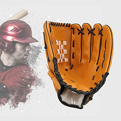Competition Baseball Glove, Children Baseball Glove 10.5 inch for Children Children with PVC Thicken Baseball Glove Practicing Training Competition Gloves (12.5 inches)