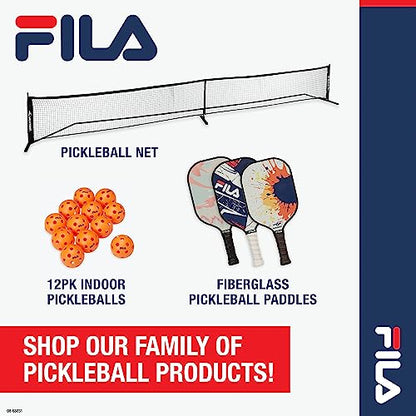 FILA Accessories Pickleball Paddles Set of 2 - Includes 2 Pickleball Rackets, 2 Outdoor Pickleball Balls, Pickleball Racket Game Equipment Mesh Bag