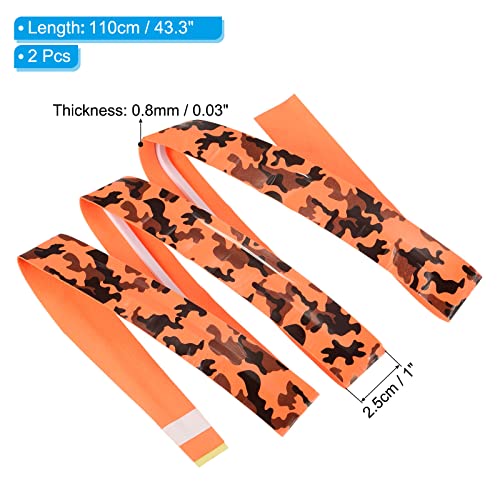PATIKIL Racket Overgrip with Damping Ridges, PU Grip Tape Non-Slip Absorbent Camo Pattern for Tennis Badminton Fishing Rod