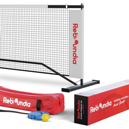 Portable Pickleball Net System - Official Regulation Size Pickle Ball Net for Outdoor and Indoor Use Durable and Lightweight Pickleball Nets for Competitive and Recreational Play