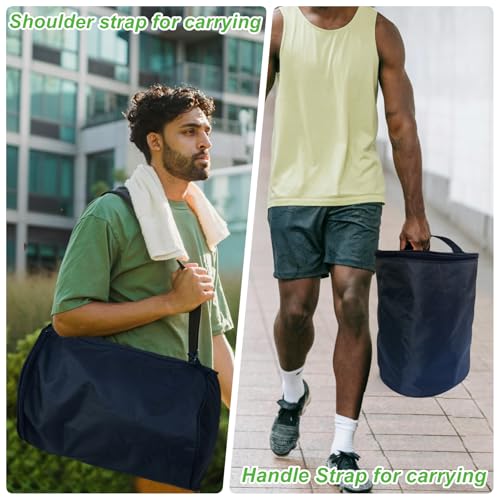 Portable Tennis Ball Storage Bag, Big Pickleball Basket Bag with Shoulder Strap for Carrying, High Capacity Storage for Baseball, Golf, Table Tennis and Other Training Balls