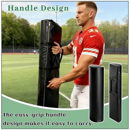 2 Pcs Football Tackle Dummy Waterproof Football Training Equipment Heavy-Duty Football Training Equipment with Handles Suitable for Footwork, Passing, and Agility Training