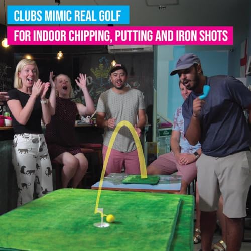 Fingagolf Indoor Golf Game Realistic Golf for Home, Office, or Travel – Unique Gift for Golfers of All Ages - style: All In Set