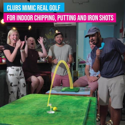 Fingagolf Indoor Golf Game Realistic Golf for Home, Office, or Travel – Unique Gift for Golfers of All Ages - style: All In Set