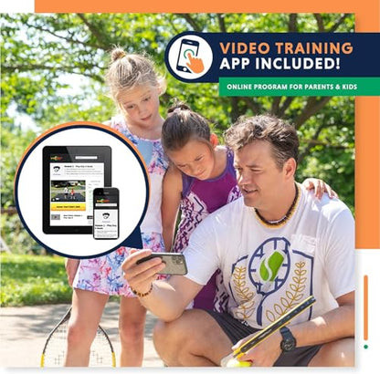 Kids Tennis Racket with Training Videos – Aluminum Youth Tennis Racket with Neoprene Handle for Children Age 5-12 – Learn Faster and Play Better by Street Tennis Club - color: Boys, size: 19
