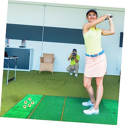 Toyvian Gold Two-Layer Golf Practice Ball Sturdy Training Tool for Putting Game for Indoor and Outdoor Use