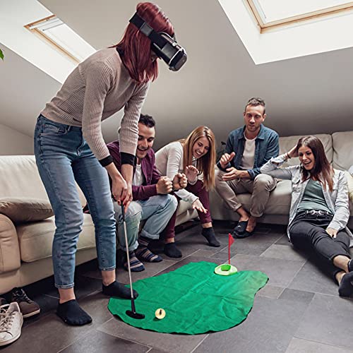 2-Layer Gold Golf Practice Balls Training Aid for Putting Game Lightweight Design for Indoor/Outdoor Use for Golf Enthusiasts