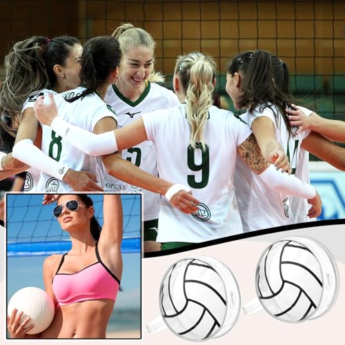 Reginary 12 Pcs Volleyball Cosmetic Bag Gifts Accessories for Makeup Bags Volleyball Clear PVC Cheer Case Toiletry Zipper Pouch Waterproof Travel Handbag Purses Organizer for Volleyball Team Gift - style: Volleyball