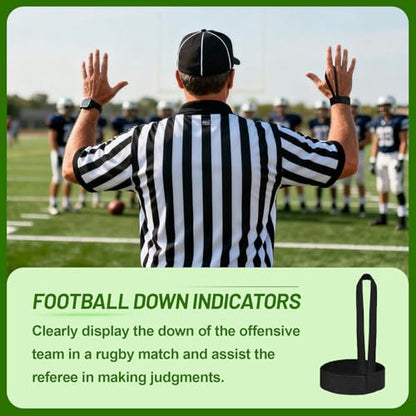 4PCS/8PCS Football Down Indicator Wristband, Durable Referee Wristband for Football Matches, Comfortable Officials Gear Essential Sports Accessories for Umpires Officiating Wear